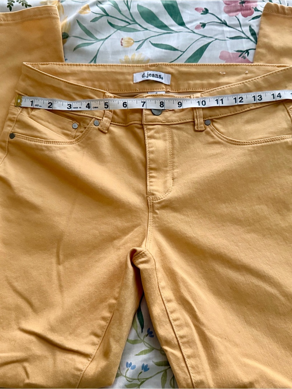 d. jeans Mustard Yellow Skinny Women's Jeans